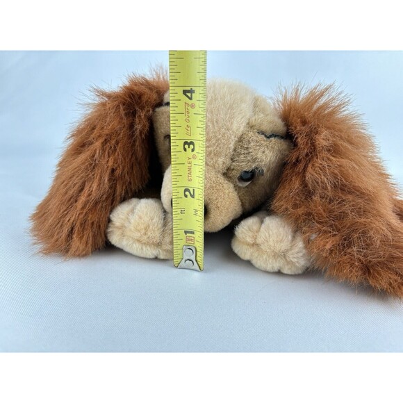 Vintage Disney Lady and the Tramp Plush Lady Laying Down Pink Bow Stuffed Animal - Picture 11 of 12